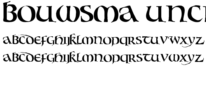 Bouwsma Uncial font